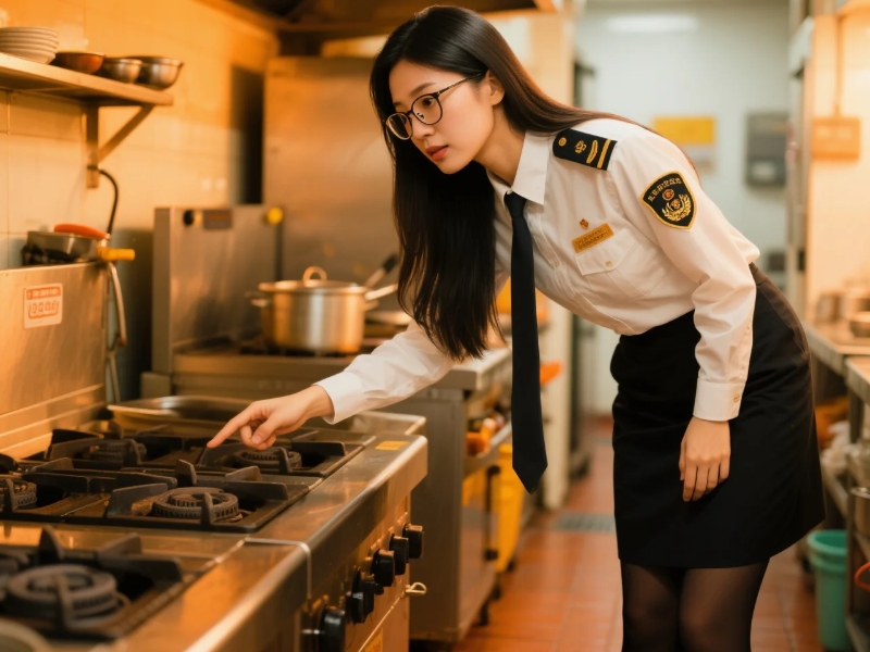 餐飲業后廚衛生監督執法現場圖